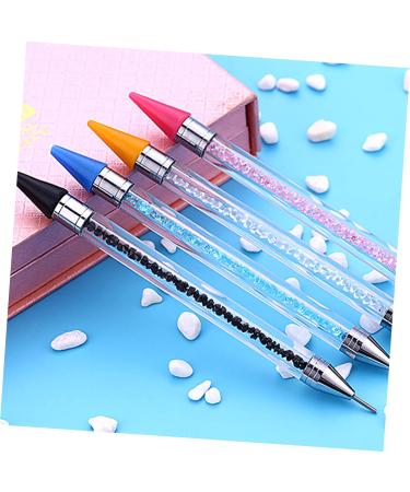 Healeved 9 Pcs Manicure Dotting Tools Studs Picker Wax Heads Wax Rhinestone Picker Wax Pencil for Rhinestones Wax Rhinestones Picker Dual Diy Jewel Picker Dotting Pen Point Acrylic Pink - Buy Online on SooperMarket.com