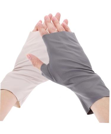 minkissy 2 Pairs Pink Gloves Uv Nail Gloves Nail Art Accessory Uv Protective Gloves for Manicure Nail Art Anti-uv Gloves Manicure Gloves Anti Uv Nylon Accessories Fingerless Miss - Buy Online on SooperMarket.com