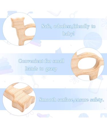 Shop Baby Wooden Pouring Ring Toys - 9 Natural Wood Teething Rings for Babies | Safe DIY Handmade Baby Toys - Buy Online on SooperMarket.com
