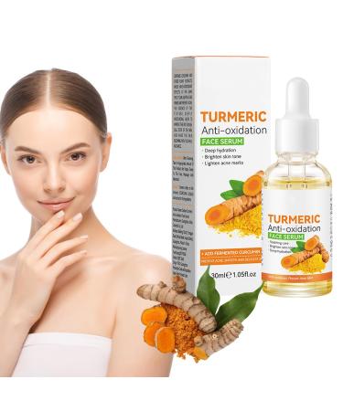 Turmeric Serum Dark Spot Corrector Serum Turmeric Face Serum Skin Corrector Serum Deep hydration Brighten Skin Tone dark spot remover glowing and blemish free skin facial serum for women/Men 30ML