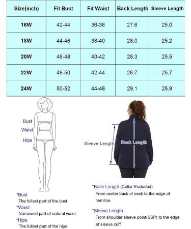 Hanna Nikole Women's Plus Size Running Jacket - Full Zip, Thumb Holes, Black 22 Plus - Buy Online on SooperMarket.com