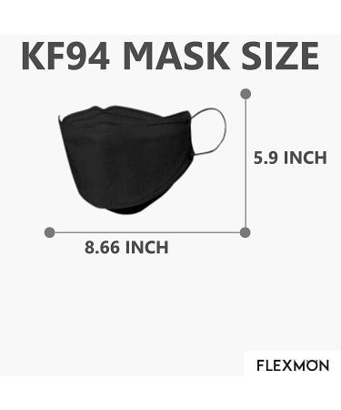 Happy Life Premium 3D Black KF94 Face Mask - Individual Pack (24) - Made in Korea - Buy Online on SooperMarket.com