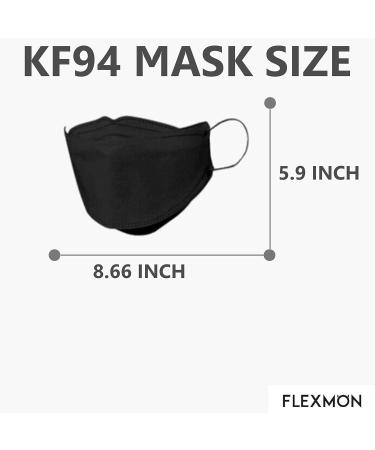 Pack of 5 Korean KF94 Disposable Face Masks - 4-Layer Breathable Protection Comfortable and Dust-Resistant - Buy Online on SooperMarket.com