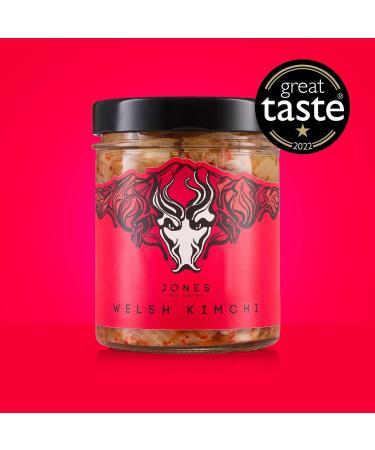 Jones Trust Your Gut Award-Winning Welsh Kimchi (2 x 370g) Raw & Unpasteurised Naturally-Fermented Kimchi with Good Gut Bacteria - Buy Online on SooperMarket.com