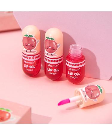 Mrettick 3Packs Hydrating Lip Oil Temperature Color Changing Lip Oil Plumping Lip Gloss Moisturizing Lip Oil Tinted for Lip Care and Dry Lip - Buy Online on SooperMarket.com