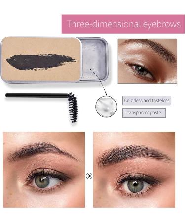 20g Eyebrow Soap Kit Colorless Lasting Brows Styling Soap Makeup Balm Styling Eyebrow Shaping Dye Cream Waterproof Long Lasting No Irritating Eyebrow Styling Shaping Cream - Buy Online on SooperMarket.com