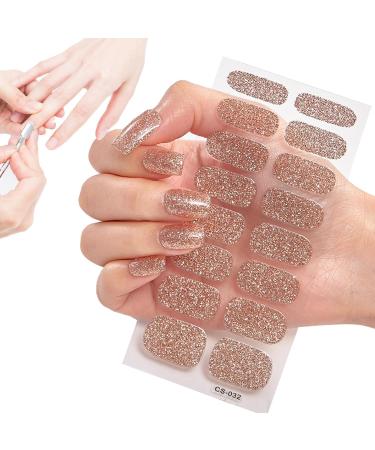 Shichangda Semi Cured Gel Nail Strips - Peel And Stick Nail Wraps Semi-Cured Gel Nail Strips Long Lasting Gloss Nail Strips Easy To Apply And Remove Gel Nail Stickers Cs032 - Buy Online on SooperMarket.com