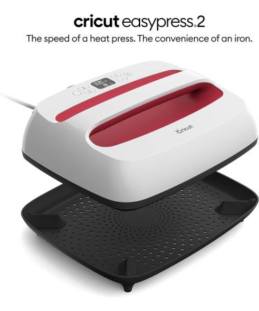 Cricut EasyPress 2 Heat Press Machine (9 in x 9 in)  Ideal for T-Shirts  Tote Bags  Pillows  Aprons & More  Precise Temperature Control  Features Insulated Safety Base & Auto-Off  Raspberry 9x9 EasyPress 2 - Buy Online on SooperMarket.com
