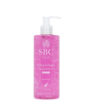 SBC Skincare Hydra-Collagen Moisturising Gel - 300ml | Anti-Ageing Collagen Gel | Oil-Free Lightweight Face And Body Moisturiser Gel | Collagen Skincare Gel | Collagen Body Lotion 300 ml (Pack of 1)