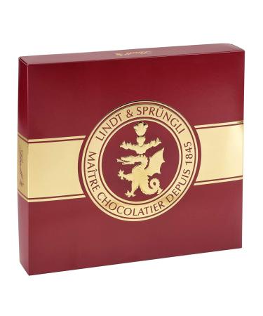 Lindt chocolate Lindor Deluxe Box |1350 G |Approx. 108 balls with a delicately melting filling varieties: milk dark 70% fine herb hazelnut white pistachie |Praline gift |Large pack Lindor Deluxe Box Single