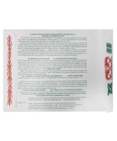 Traditional Polish Christmas Oplatki Wafers - Glory to God - Pack of 3 (3 White, 1 Pink) - Buy Online on SooperMarket.com