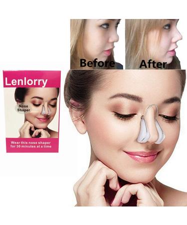 Lenlorry Nose Shaper Clip Unisex Hair Trimmer Nose Lifter Rhinoplasty Tool Straightener Slimming Device Soft Silicone Ultra Durable Stainless Steel