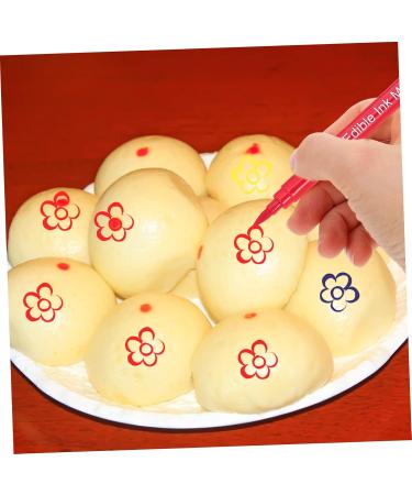 CRAFTHROU 3pcs Baking Pen Baking Coloring Pens Fine Tip Marker Pens Edible Pen Baking Coloring Marker Plastic - Buy Online on SooperMarket.com