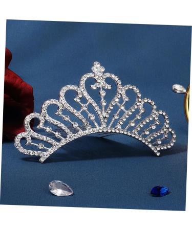 WOFASHPURET Crown Side Hair Comb Hair Side Comb Hair Topper Hair Barrettes for Women Rhinestone Hair Comb Hair Accessories for Women Wedding Women Crown Hairpiece Tiara Alloy Hair up Girl Miss - Buy Online on SooperMarket.com