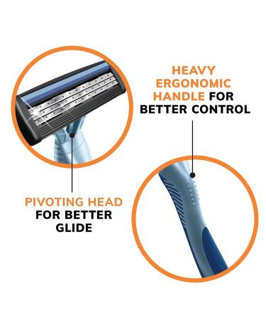 BIC Flex 3 Titanium Men's Disposable Razors - 8 Piece Kit for Face and Body Shaving - Buy Online on SooperMarket.com
