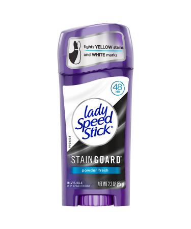 Lady Speed Stick Stainguard Antiperspirant Deodorant Powder Fresh 2.3 oz 4 Pack Powder Fresh 3.45 Ounce (Pack of 4)