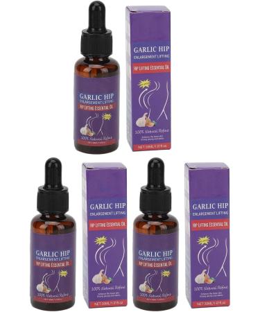 3PC Po-Lifting Oil & Enhancement Massage Oil Set - Garlic Tightening Serum & Hydrating Hip Oil for Improved Curves | 30ml - Buy Online on SooperMarket.com