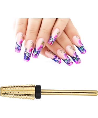 5 in 1 Carbide Tapered Cone Nail Drill Bits Set - Nail Art Pedicure Manicure Tools Accessories (Available in XF F M C X Grain) - Buy Online on SooperMarket.com