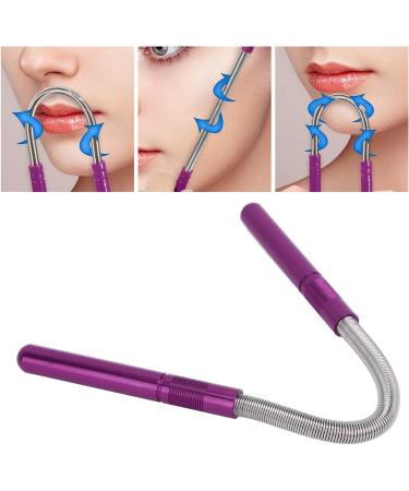 Stainless Steel Facial Hair Remover Spring Threader - Effective Epilator Kit for Upper Lip and Eyebrows (Purple) - Buy Online on SooperMarket.com