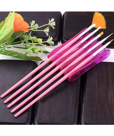 Bluelans Makeup Nail Art Design Craft Acrylic UV Gel Brush Pen Rest Holder Stand Plastic (Random Colour) - Buy Online on SooperMarket.com