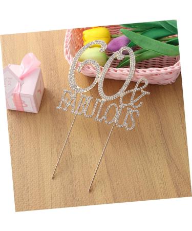 Vaguelly 60 Cupcake Appetizer Picks Birthday Cake Decor Dessert Toppers Party Food Picks Number Cake Decorations Crystal Birthday Acrylic Cake Picks Glitter Big Crown Bride Golden Size 1 - Buy Online on SooperMarket.com