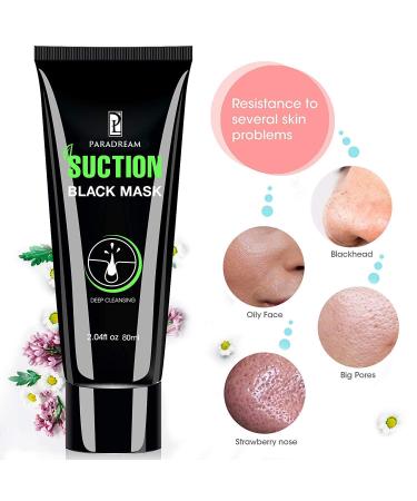Charcoal Blackhead Remover Mask 80ML - Purifying Peel Off Mask for Deep Cleansing Blackheads, Dirts, Pores - Buy Online on SooperMarket.com