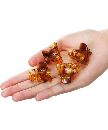 24 Pack 3 cm Mini Grip Octopus Clip Spider Jaw Hair Claw Clips (Brown) - Buy Online on SooperMarket.com