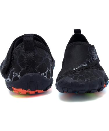 Kids Water Shoes | Lightweight Comfort Sole | Slip-on Aqua Shoes | 5 Toe Socks | Black - Buy Online on SooperMarket.com
