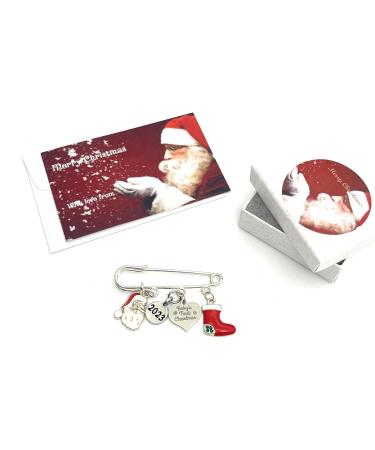 Baby's First Christmas 2023 Nappy Pin Baby Brooch Keepsake Charms in Gift Box - Buy Online on SooperMarket.com