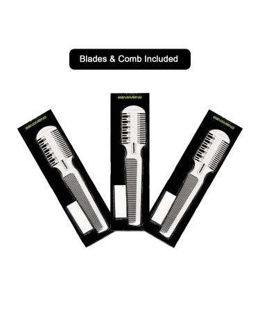 BANGMENG Hair Cutter Comb Shaper Razor for Thin & Thick Hair Styling + 5 Extra Blades - Buy Online on SooperMarket.com