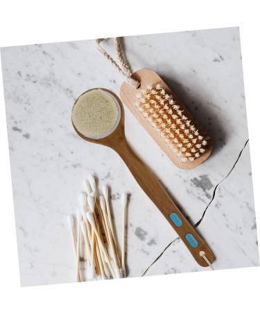 BCOATH Bamboo Handle Bath Cleaner Brush - Double-Sided Scrubber for Shower and Body Scrubbing - Buy Online on SooperMarket.com