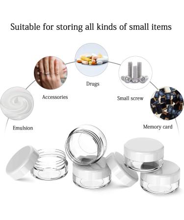 60 Pieces Pamiyo 5ml Clear Jaws Crucible Set - Empty Transparent Cream Can with Screw Cap for Lotion Mini Candles & Cosmetics - Buy Online on SooperMarket.com