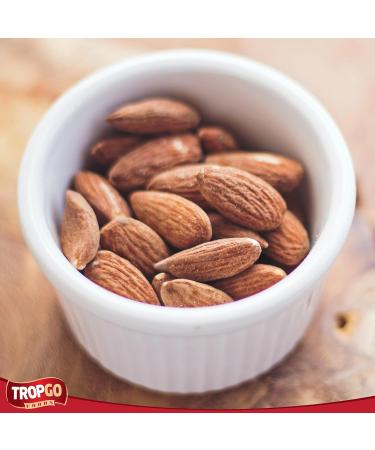 Tropgo Roasted Salted Almonds 180g Tub - Almond Nuts in Resealable and Recyclable Tub - Wholesome Trail Mix with Fibre Protein and Essential Minerals - Healthy Nuts for All Ages - Buy Online on SooperMarket.com