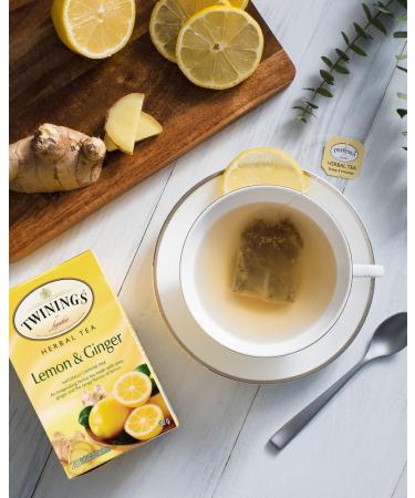 Twinings Pure Peppermint Herbal Revive Individually Wrapped Tea Bags | Naturally Caffeine-Free | 20 Count (Pack of 6) | Enjoy Hot or Iced Peppermint 20 Count (Pack of 6) - Buy Online on SooperMarket.com