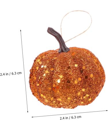 IMIKEYA 10pcs Foam Pumpkin Mini Artificial Pumpkins Mini Pumpkins Glitter Pumpkins Small Pumpkin Decor Small Artificial Pumpkins Harvest Pumpkins Fall Decor Powder Little Pumpkin Orange 6.3CM - Buy Online on SooperMarket.com
