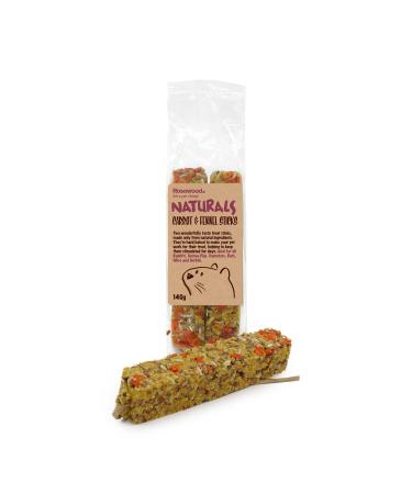 Rosewood Naturals Carrot & Fennel Sticks Rabbit Treats & Small Animal Treats 140g 120 g (Pack of 1)