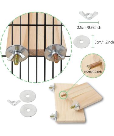 QUOZUO Bird Perches Stand Platform Natural Wood Parrot Toy Perch Stand Budgie Cage Accessories for parakeets Cockatiel Parrot - Buy Online on SooperMarket.com