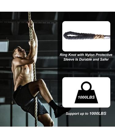 Keepark Climbing Rope - 1.5 Inch Diameter, 15 Feet Length - No Mounting Bracket - Buy Online on SooperMarket.com