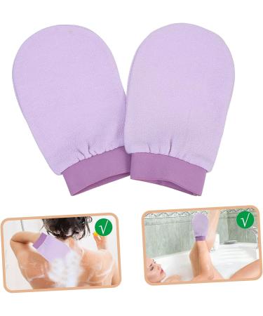 2pcs Healeved Double-Sided Face Scrubber Gloves for Women - Exfoliating Loofa Gloves & Shower Sponges for Bath Towels Massage - Buy Online on SooperMarket.com