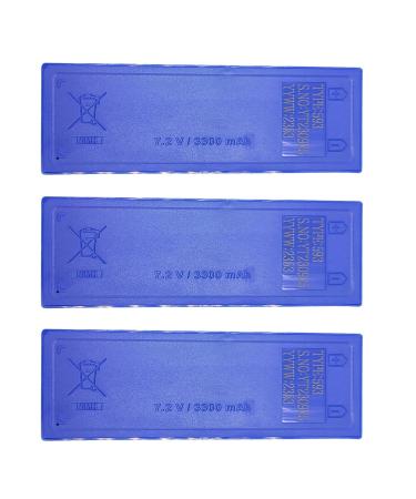 WELLVEUS 3 Pack Scanreco 593 Rechargeable NIMH Battery 7.2 V 3300mAh Replacement for Scanreco 593/592/590/960