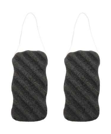JUJIAN Sponge Set with Activated Bamboo Charcoal - Body & Sponge Cleansing Sponge for Care