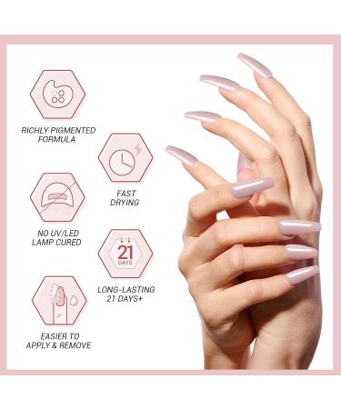 Dipping Powder Sheer Nude Collection | Natural Dry Gel Polish | Salon Quality | 0.98oz per box (HJ-ND064B-LS05) - Buy Online on SooperMarket.com