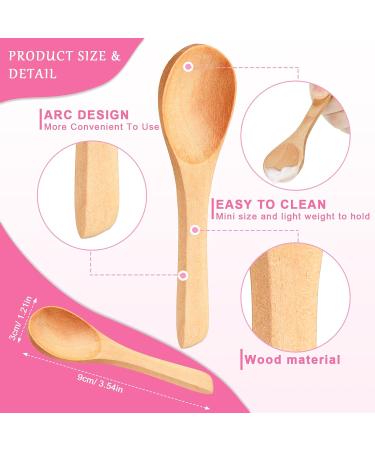 36 Pieces Mini Wooden Cosmetic Spoons - Eco-friendly Makeup Spatulas for Skincare & Beauty - Buy Online on SooperMarket.com