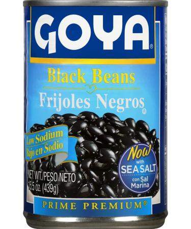 Goya Foods Low Sodium Black Beans 15.5 Ounce (Pack of 24) - Buy Online on SooperMarket.com