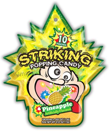 Striking Popping Candy Pineapple Flavour 15g (Pack of 4) - Buy Online on SooperMarket.com