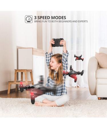 Holy Stone HS190 Foldable Mini Nano RC Drone for Kids - Portable Pocket Quadcopter with Altitude Hold, 3D Flips, Headless Mode - Easy to Fly for Beginners - Black - Buy Online on SooperMarket.com