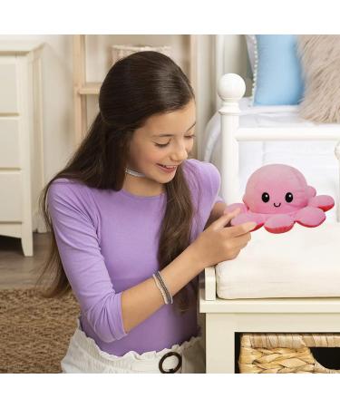 FASTEXX Octopus Reversible Plushie - Double-Sided Flip Mood Octopus - Sweet Gift for Kids & Family - Pink/Pink - Buy Online on SooperMarket.com