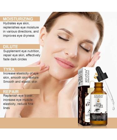 Caffeine Eye Serum with EGCG and Collagen - Anti-Aging Treatment for Puffiness, Dark Circles, and Wrinkles - 1 oz / 30 ml - Buy Online on SooperMarket.com