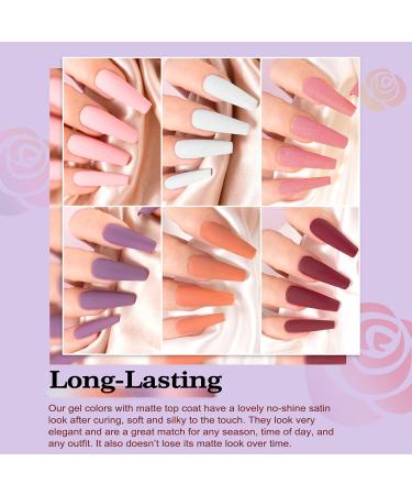 Lavender Violets Gel Nail Polish Kit - 27+3 Classic & Glitter Colors - Soak-off UV Nail Gel Set with Base, Matte & Glossy Top Coat - C971 - Buy Online on SooperMarket.com