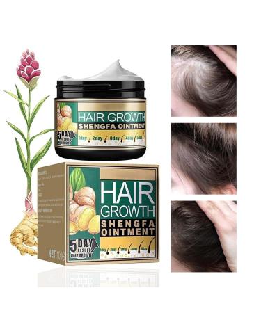 Trendyfave Ginger Hair Growth Cream Hair Cream for Hair Regrowth Natural Herbal Ginger Extract Hair Serum Nourishing Scalp Hair Care Hair Boost Cream for Thinning/Balding/Repairs Hair Follicles